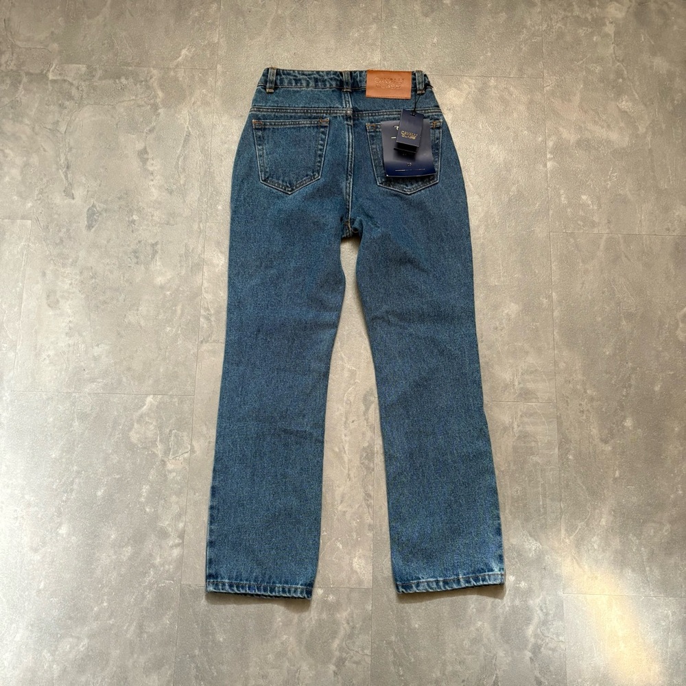 ROBERTO CAVALLI Class High Rise Cropped‎ Straight Leg Jeans Size 25 NWT - Picture 4 of 7